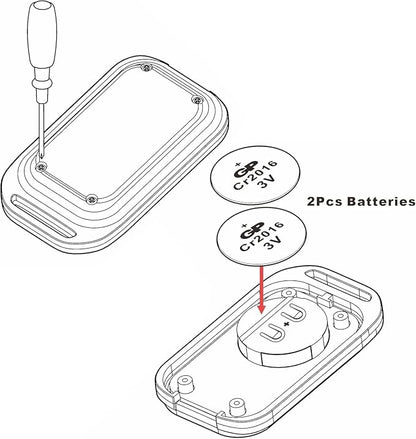 UHPPOTE 1-Button RF Wireless Remote Control Transmitter Key Fob Replacement | 433.92MHz, Fixed Code for Access Control System