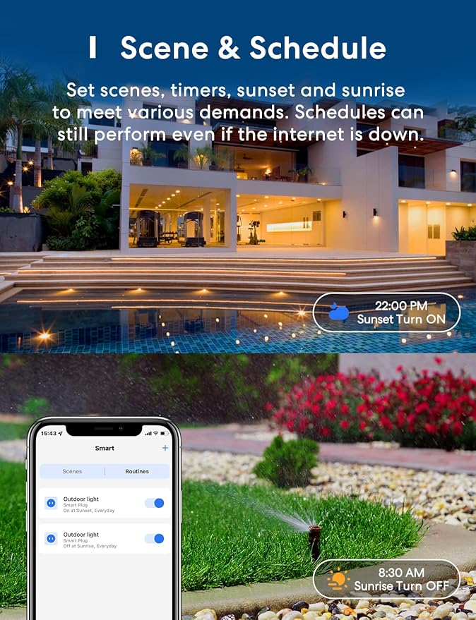 Meross Outdoor Smart Plug & Smart Light Bulb Compatible with Apple HomeKit