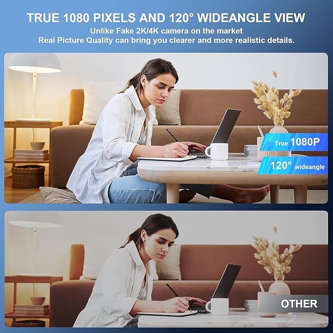LIZVIE 2.4G WiFi Hidden Camera Clock - 1080P Real-Time Video Recorder with Motion Detection Alarm, Night Vision & Wireless Connectivity (2.4Ghz), Small Security Cam for Indoor Home/Office Surveillance