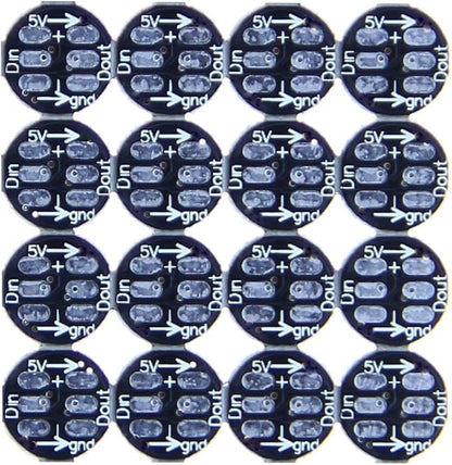 ALITOVE 100pcs WS2812B Addressable 5050 Smart RGB LED Pixel Light on Black Heat Sink PCB Board 5V DC Compatible with Raspberry Pi for DIY Lighting Project