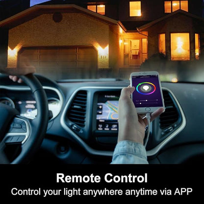 AvatarControls Wifi Smart LED Bulb,E26 6.5W Dimmable RGB Multi-color Changing Home Light,Compatible with Alexa/Google Assistant,Supports Remote Control ON/OFF/Color Switch via Android/iOS App