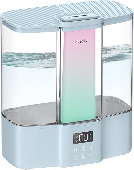 AEOCKY Geek-Level Ultrasonic Humidifier, 4L Top-Fill Cool Mist Diffuser