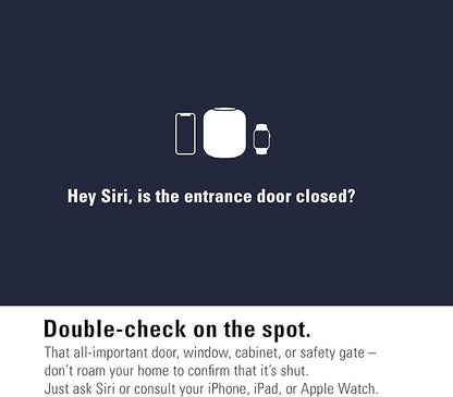 Eve Door & Window (Apple Home) – Smart Contact Sensor for Doors & Windows, Notifications (Open/Closed State), Automatic Control of Accessories & Scenes, no Bridge, Bluetooth & Thread