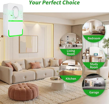 Negative Ion Air Purifier for Mold, Portable Plug In Air Purifiers for Home, For Use in Rooms With Odors, Smoke& More Suitable for Bedrooms, Study Rooms, Closets, Pet Room