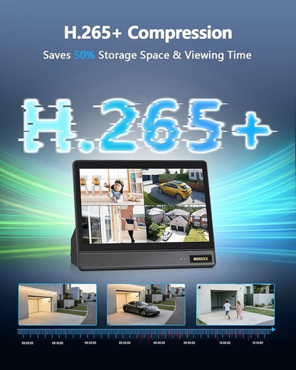 4K 8-Channel Wired POE NVR Network Video Recorder Video Surveillance NVR