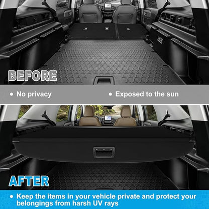 Retractable Cargo Cover Compatible with Ford Bronco Sport 2021-2025 Rear Cargo Security Trunk Cover, Anti-Peeping Luggage Privacy Screen, Rear Trunk Security Shade Shield Tonneau Cover