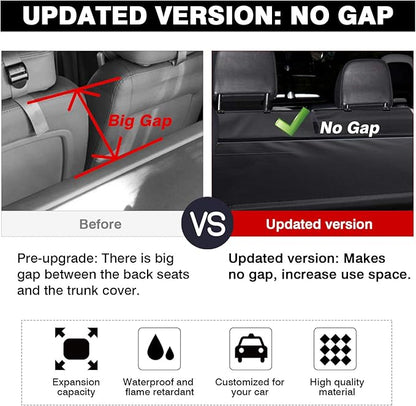 Powerty Cargo Cover for 2015-2023 2024 Ford Edge Accessories Trunk Cover Retractable Trunk Shielding Shade Cargo Luggage Cover No Gap