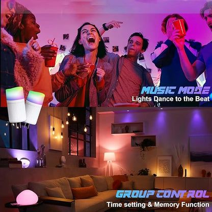 G4 LED Bulb 12V, 2W LED Light Bulb Color Changing, T3 G4 Bi Pin RGB Landscape Lights Low Voltage, Bluetooth Control Warm/Cool White&16 Million Colors for Outdoor Landscape Lighting, 1 Pack