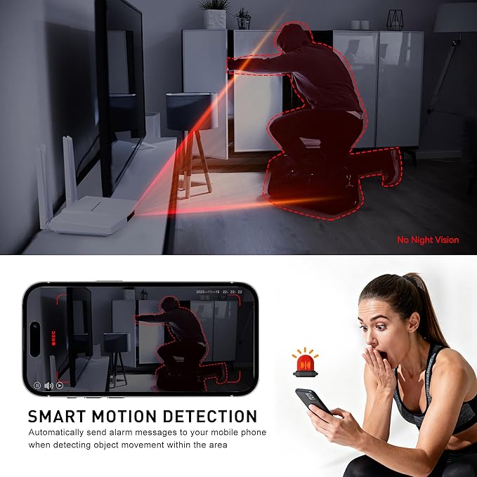Home 4G Camera - Mini Indoor WiFi Cameras - Small Wireless Security Cam - High Speed Internet Router - Easy to Install