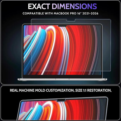 Peslv Magnetic Anti Blue Light Screen Protector for MacBook Pro 16 Inch (2021-2026, M1, M2, M3, M4, M5), Removable Glare Filter for 16.2" Mac Laptop Computer