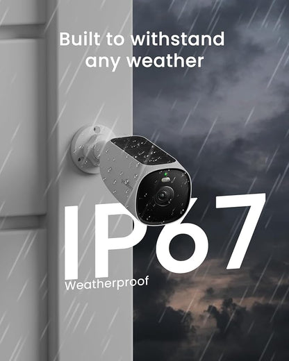 youkey 4K Solar Security Camera Outdoor Wireless, 24/7 AOV Recording