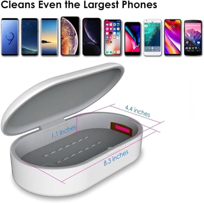 UV Light Box UVC for Phone Ultraviolet for Cellphones Toothbrush Jewelry Glasses Nail Tools Keys with Aroma Therapy Case