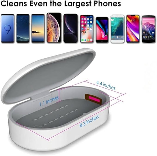 UV Light Box UVC for Phone Ultraviolet for Cellphones Toothbrush Jewelry Glasses Nail Tools Keys with Aroma Therapy Case