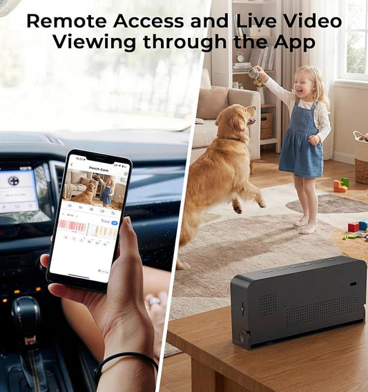 Gyliziex Clock Camera 2K, 5Ghz & 2.4Ghz WiFi Indoor Security Camera with Alarm, Full Colored Night Vision, Smart Motion Detection, Local Storage