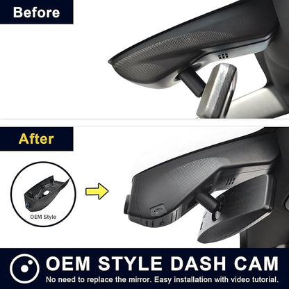Mangoal Front 4K & Rear 1080P Dash Cam for GMC Sierra 1500 2019-2021, 1500 Limited 2022, 2500/3500 HD 2020-2023(Model A), Model A & Model B have Same Model Years but Vehicle Sensor Cover Are Different