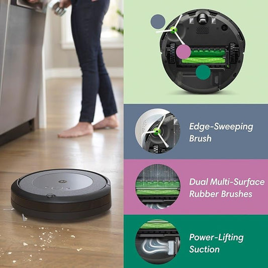 iRobot Roomba i3+ Self-Emptying Vacuum Cleaning Robot (Renewed)