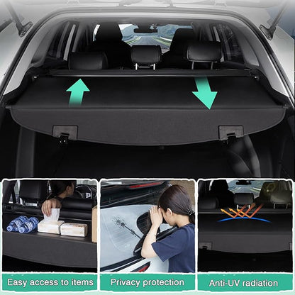Powerty Cargo Cover for 2013-2016 Mazda CX-5 Trunk Security Cover Retractable Shielding Shade CX5 Accessories Rear Trunk Cover No Gap