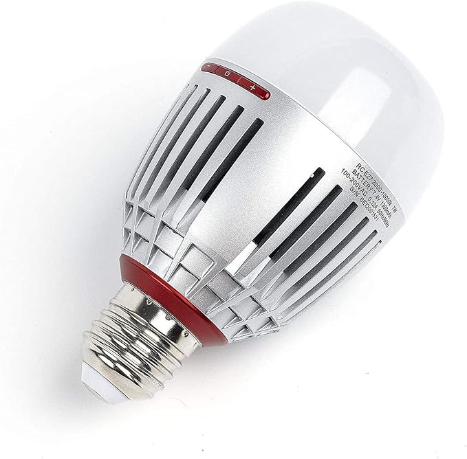 Aputure Accent B7C Smart Led Light Bulbs,1 Pack,7W RGBWW,2000k-10000k Bi Color,CCT/HSI/FX Mode,App Control Built-in Battery, E26/E27 Socket