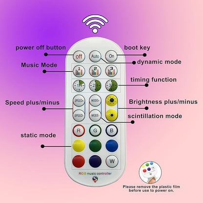 LED Strip Light Controller with APP, led Controller Witch Music Sync and IR Remote for Upgrading 3-pin Led Lights Strip to Bluetooth Connection(1Pack)