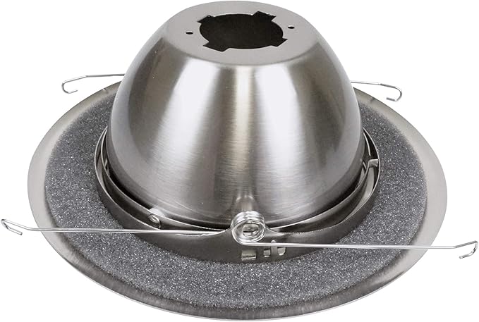 NICOR Lighting 6 inch Nickel Recessed Eyeball Trim Designed for 6 inch Housings (17506NK)