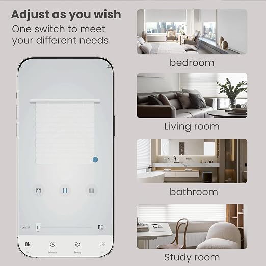 Smart Roller Shutter Switch,Need Neutral Wire,White