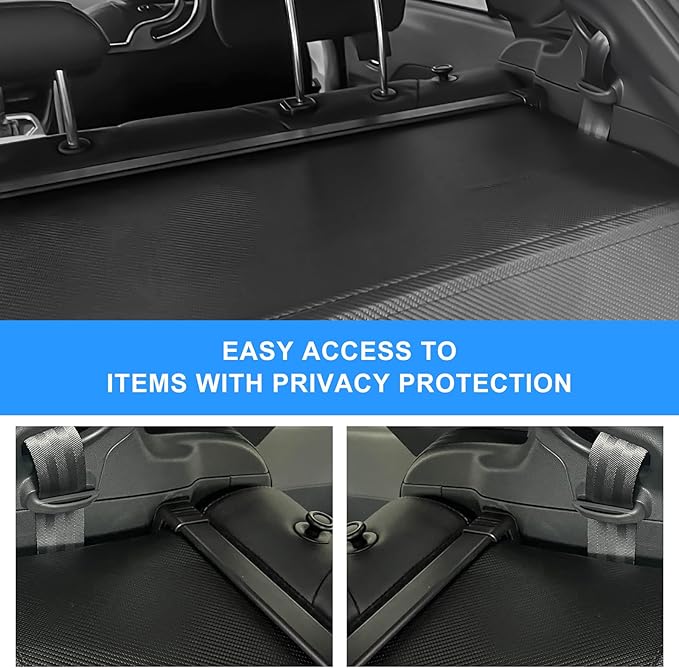 AUXKO Retractable Cargo Cover for 2026-2024 Subaru Crosstrek, Trunk Cargo Cover Luggage Security Shade Cover for Subaru Crosstrek 2025 Shielding Shade Anti-Peeping Luggage Privacy Screen, Carbon Fiber