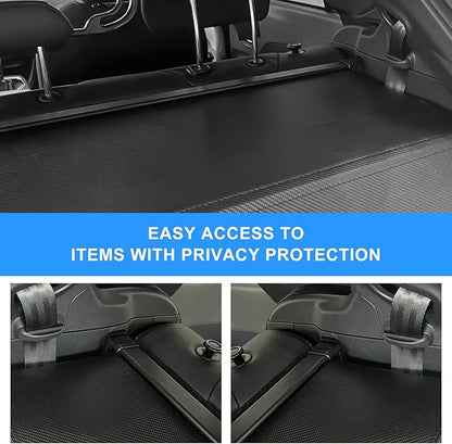 AUXKO Retractable Cargo Cover for 2026-2024 Subaru Crosstrek, Trunk Cargo Cover Luggage Security Shade Cover for Subaru Crosstrek 2025 Shielding Shade Anti-Peeping Luggage Privacy Screen, Carbon Fiber