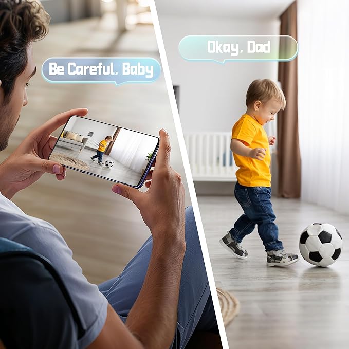 2K Wireless Indoor Camera for Home Security, Mini Hidden Camera with Long Battery Life & AI Motion Detection, 2.4G Hz WiFi, Color Night Vision, Two-Way Talk, No SD Card Needed