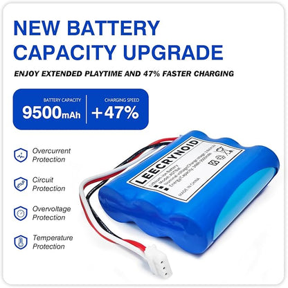9500mAh 3.6V Replacement Battery 300-10186 for ADT Command Smart Security Panel ADT5AIO-1 ADT5AIO-2 ADT5AIO-3 ADT7AIO-1, Honeywell ADT 2X16 AIO Home Security System Keypad ADT2X16AIO-1 ADT2X16AIO-2