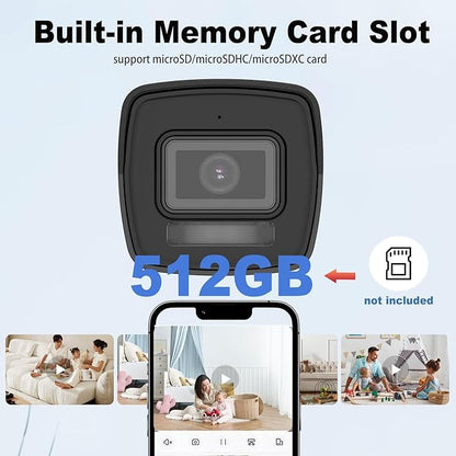 DS-2CD1083G2-LIUF 4K 8MP Smart Hybrid Light Hik Bullet PoE IP Camera, Long Range, Human/Vehicle Detection, Built-in Microphone, H.265+, IP67, 113° Wide Angle,2.8mm Lens, Internation Version