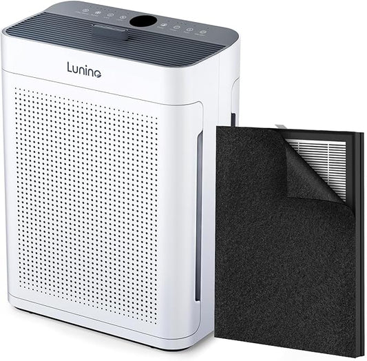 LUNINO Air Purifiers for Home Large Room up to 3000ft², HEPA Double-Sided Air Purifier with Washable Filter, Aromatherapy Function, Air Cleaner for Pets Hair, Bad Smell, Smoke, Dust, Pollen