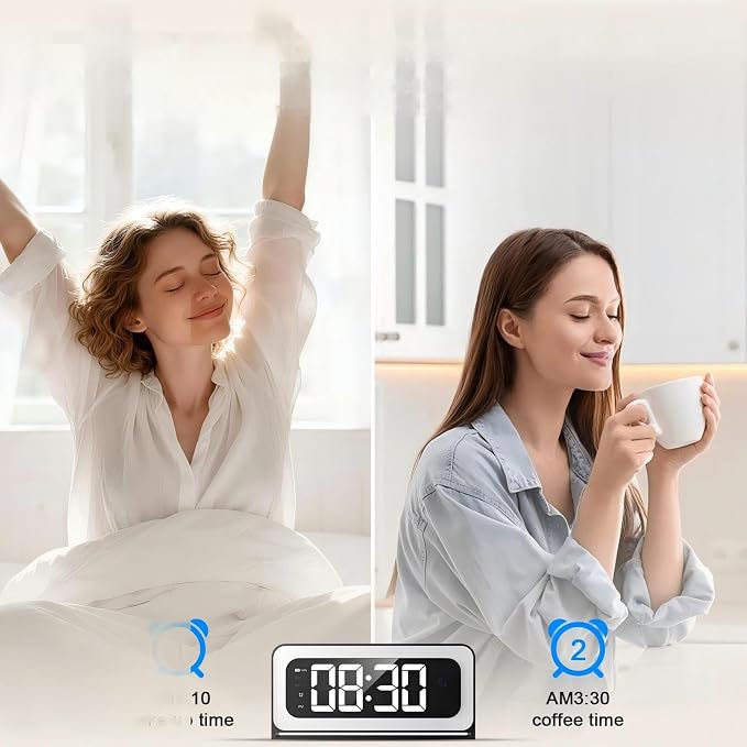 Clock Camera 2K,5G&2.4G WiFi Indoor Security Camera,Cameras for Home Security,3 in 1 Indoor Camera with Alarm,Full Color Night Vision,Local Storage