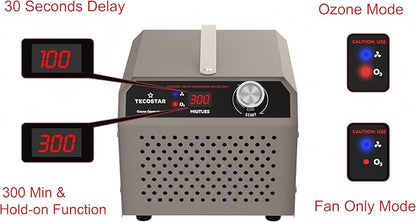 Ozone Generator 30,000mg/h Industrial & Home Use Air Purifier – O3 Air Ionizer High Capacity for 2,000 Sq Ft, Smoke Odor Removal, Odor Eliminator, Pet, Car, Room, Basement Deodorizer