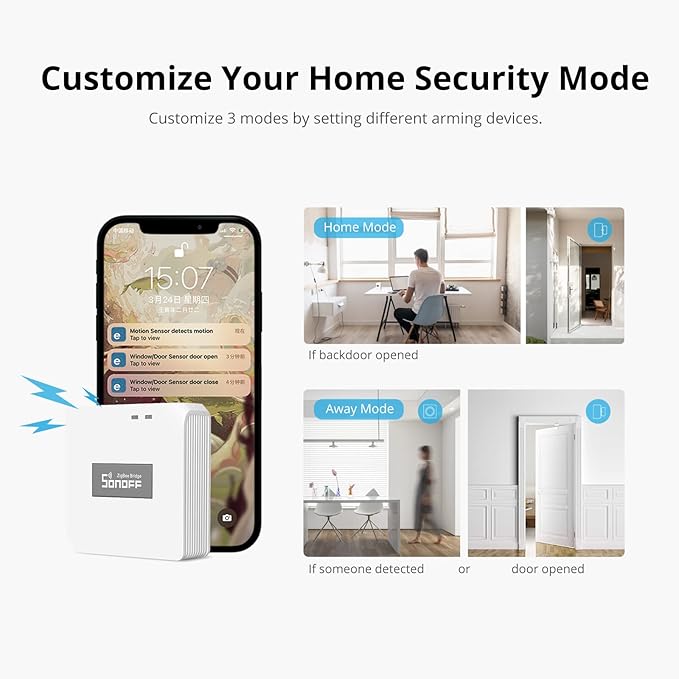 SONOFF Zigbee Bridge Pro Hub, ZigBee 3.0 Smart Gateway, APP Control and Multi-Device Management, Compatible with SONOFF Zigbee Devices