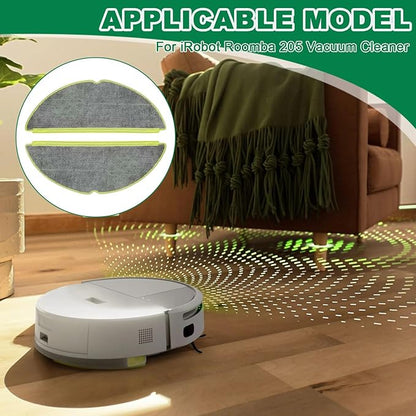 Eagles Washable Mop Pads Replacement Parts Compatible with iRobot Roomba 205 DustCompactor Combo Robot Vacuum Cleaner, 6-Pack