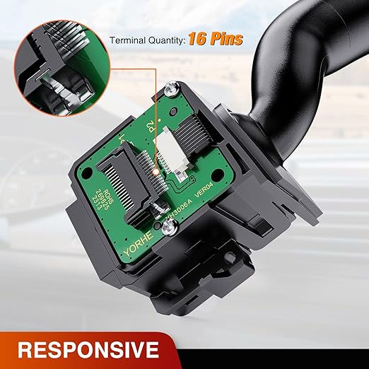 Nilight Turn Signal Switch Compatible with Ford 2011 2012 2013 F150 F-250 F-350 F-450 F-550 Super Duty Multi-Function Windshield Blinker w Variable Intermittent Wiper