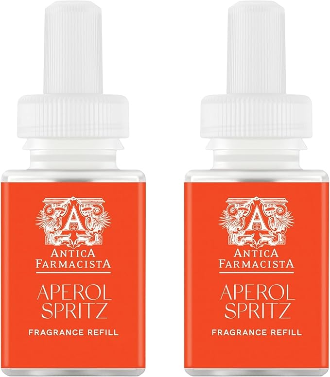 Pura & Antica Farmacista Home Scent Refill - Smart Home Air Diffuser - Up to 120-Hours of Luxury Fragrance per Refill - Household Essential - Safe Diffuser Fragrance - 2 Pack, Aperol Spritz