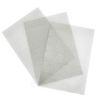 TIMESETL 3 Pcs Stainless Steel Woven Wire 30 Mesh - 12" x 8"(30x21cm) Garden Fence Mesh Cabinets Wire Mesh Window Screen Net