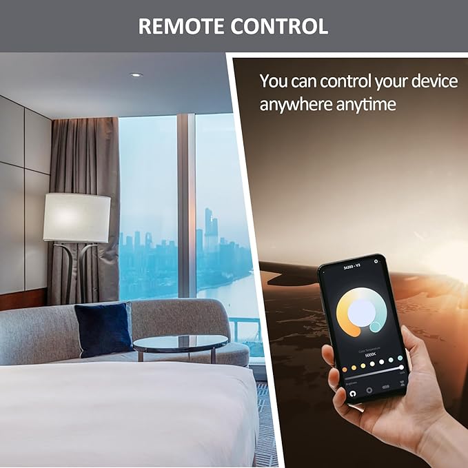 MW 4 inch RGB Color Smart Downlight Retrofit with Baffle Trim, 800 Lumen, 65W Incandescent Equal, WiFi Access, No Hub Required, Compatible with Alexa or Google Assistant (1 Pack)
