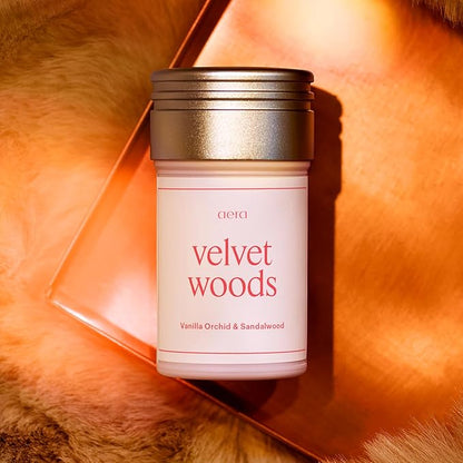 AERA Velvet Woods – Smart Home Fragrance Capsule Refill – Notes of Vanilla Orchid, Nutmeg & Sandalwood – Woody Fresh Essential Oil Scent – 25mL Capsule Size Fits Diffuser