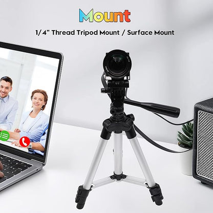 SVPRO 4K 60fps HDMI Camera USB3.0 Streaming Webcam with 5-50mm Manual Telephoto Lens 10X Optical Zoom H.264 Industrial Microscope Close-Ups Camera,USB and HDMI Dual Ouput