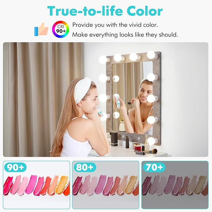 Brightever G25 LED Globe Light Bulbs 60 Watt Equivalent, 5W 4000K Natural Daylight LED Vanity Light Bulbs, E26 Base Round Light Bulb for Bathroom Over Mirror, CRI85+, 600LM, 4-Pack, Non-Dimmable