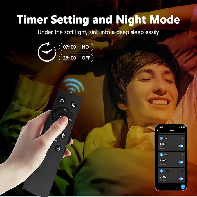 VST RGBWC LED Strip Controller, 2.4GHz WiFi & Remote Control, Voice Control via Alexa & Google Assistant, App Control (Tuya), Color Changing & Tunable White12V/24V 5A (Max 60W/120W)