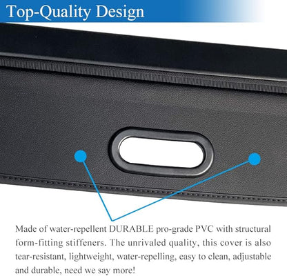 Compatible with 2021-2026 Cadillac Escalade/Chevy Suburban/Tahoe/GMC Yukon,XL Cargo Security Shade Cover Privacy Screen Retractable Rear Storage Cargo Luggage Security Shield Shade