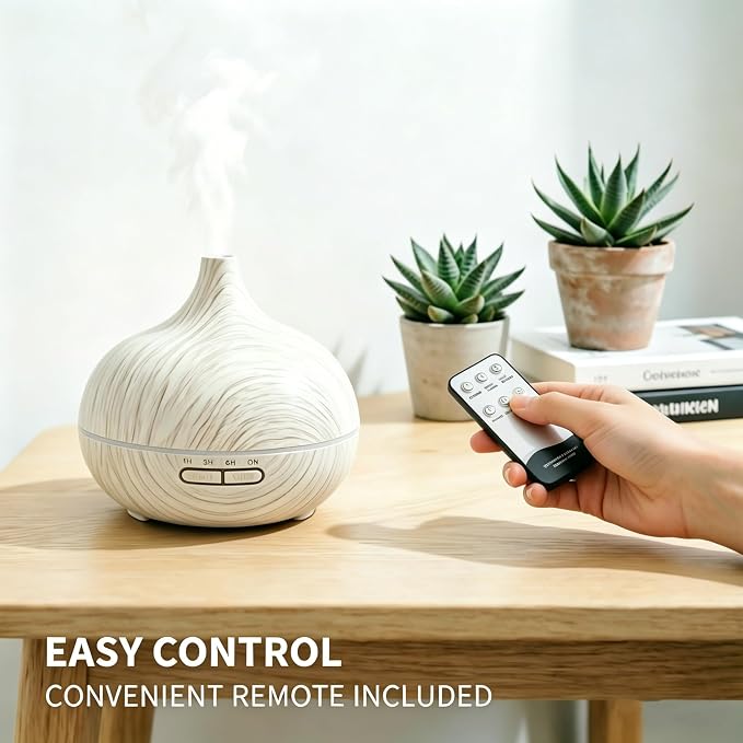550ml Aromatherapy Essential Oil Diffuser Remote Humidifier 7 LED