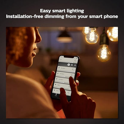 Philips Hue Smart 60W G25 Filament LED Bulb - Soft Warm White Light - 2 Pack - 550LM - E26 - Indoor - Control with Hue App - Compatible with Alexa, Google Assistant, and Apple Homekit