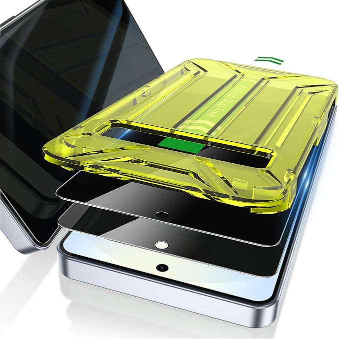Fotbor for Samsung Galaxy S25 28° Privacy Screen Protector with [3s Installation Frame], Case Friendly 9H+ Tempered Glass 2Pack