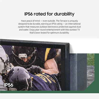 SAMSUNG 55-Inch Class Neo QLED 4K The Terrace Partial Sun, Quantum HDR+ (QN55LST7DAFXZA, 2024 Model) + SAMSUNG 55-Inch The Terrace Outdoor Smart TV Dust Cover with Protective Lining, VG-SDCC55G