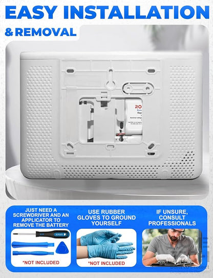 Rome Tech for ADT Command Smart Security Panel, URGENEX ADT, Honeywell – ADT Battery Replacement 3.6V/3.7V/4.2V 7800mAh Lithium-Ion Rechargeable Backup Power