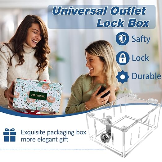 Smart Home Switch Cover,Baby Proof Light Outlet Covers,Wall Plug Box,Kids Electrical Protector Box Fits Outlet 4.95" H X 3.35" W X 2.56" D or Smaller